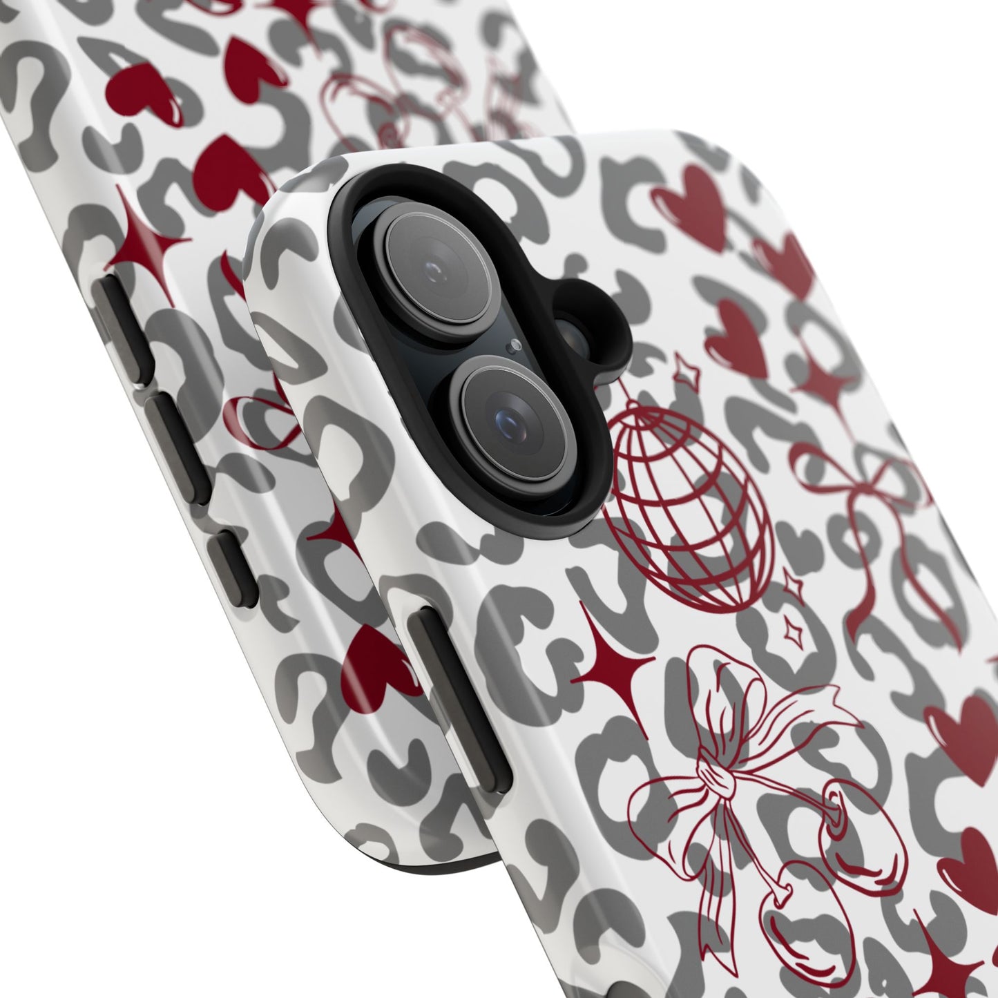 Iphone Case Cherry Leopard