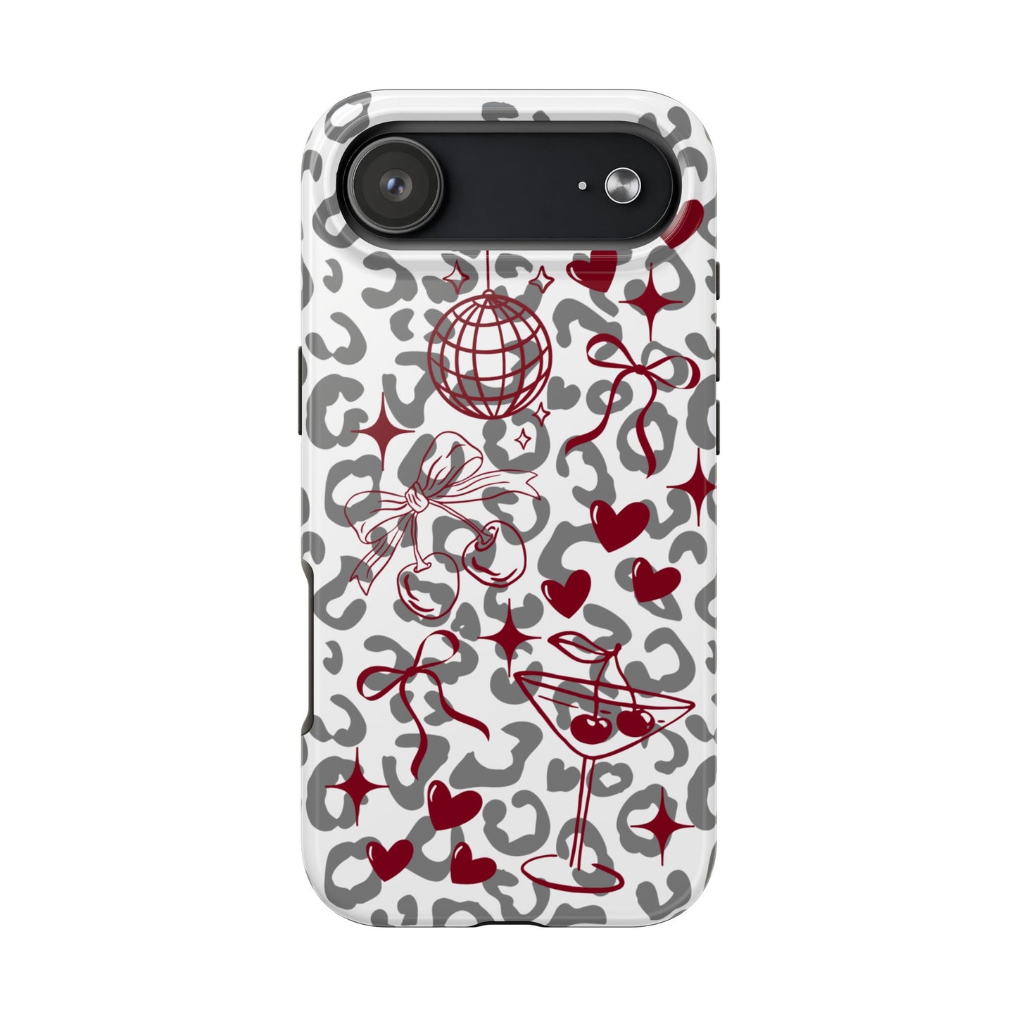 Iphone Case Cherry Leopard