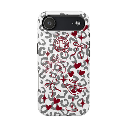 Iphone Case Cherry Leopard