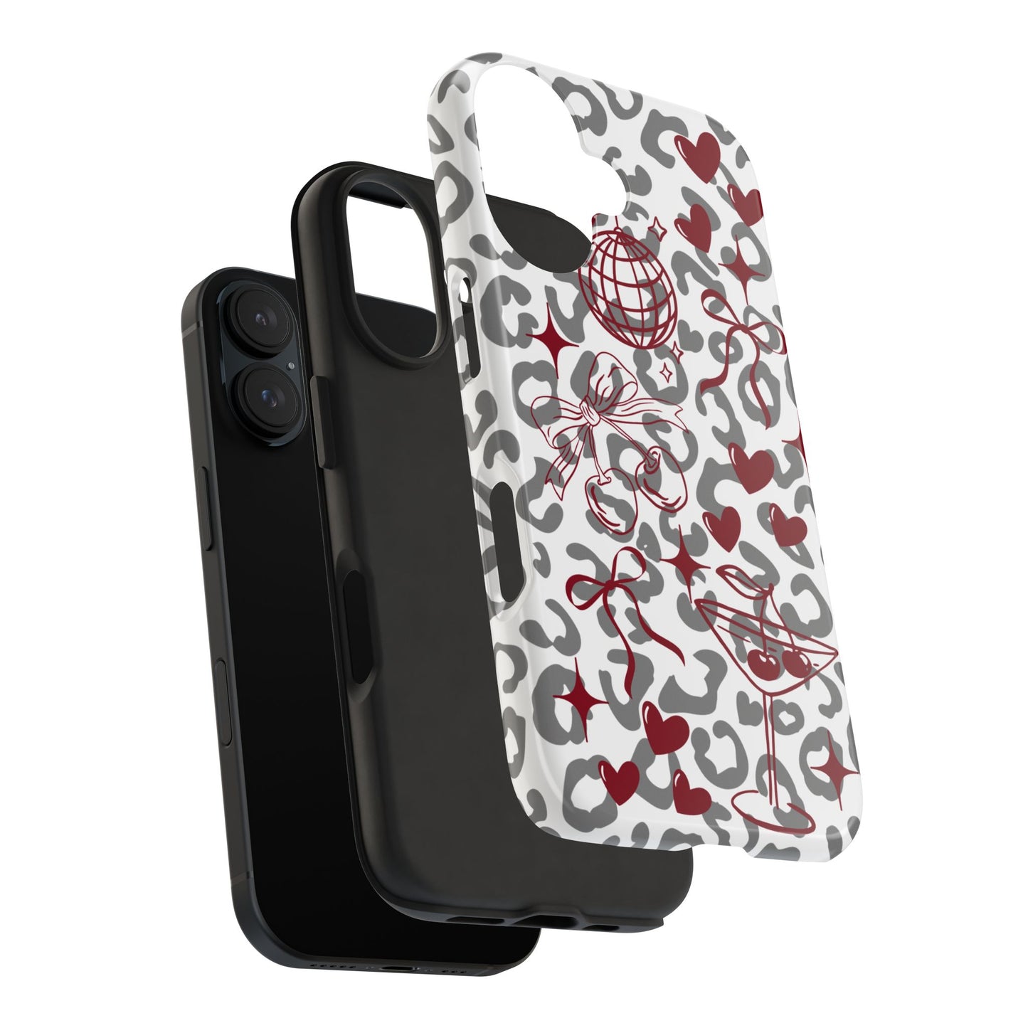 Iphone Case Cherry Leopard