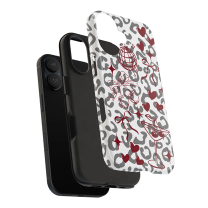 Iphone Case Cherry Leopard