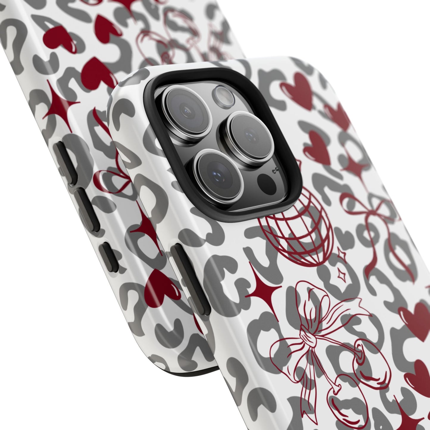 Iphone Case Cherry Leopard