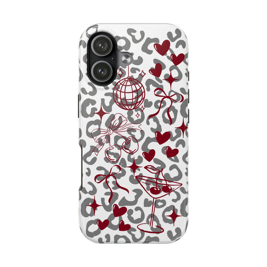 Iphone Case Cherry Leopard