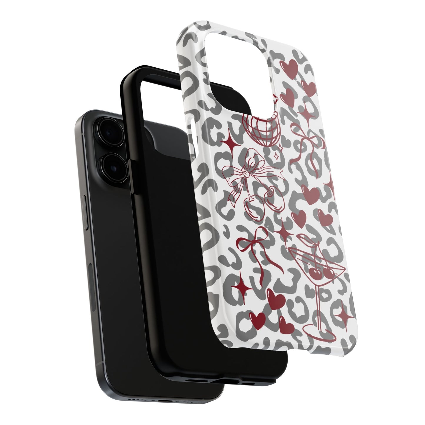 Iphone Case Cherry Leopard