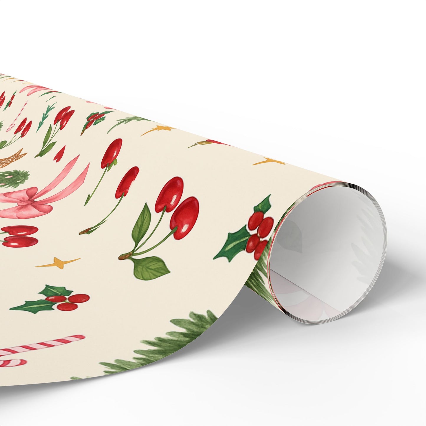 Cherry Christmas Festive Wrapping Paper