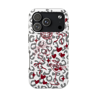 Iphone Case Cherry Leopard