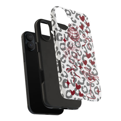 Iphone Case Cherry Leopard
