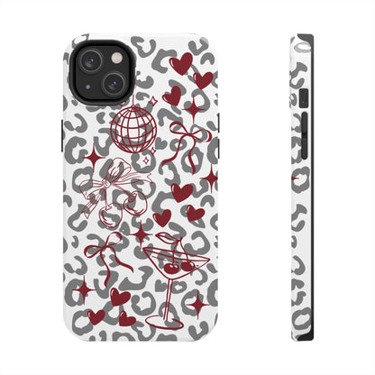 Iphone Case Cherry Leopard