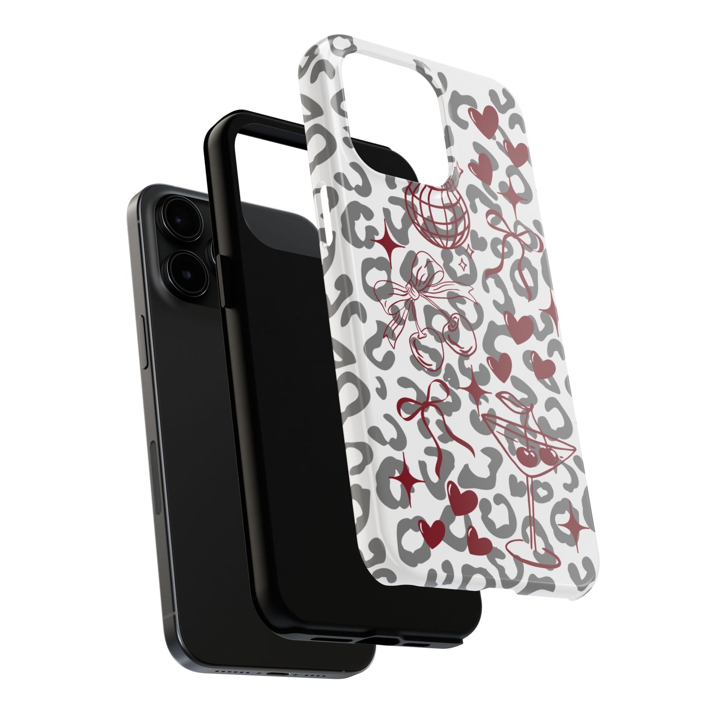 Iphone Case Cherry Leopard