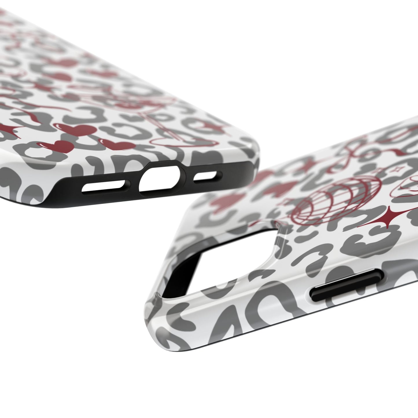 Iphone Case Cherry Leopard