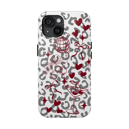 Iphone Case Cherry Leopard