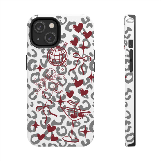 Iphone Case Cherry Leopard
