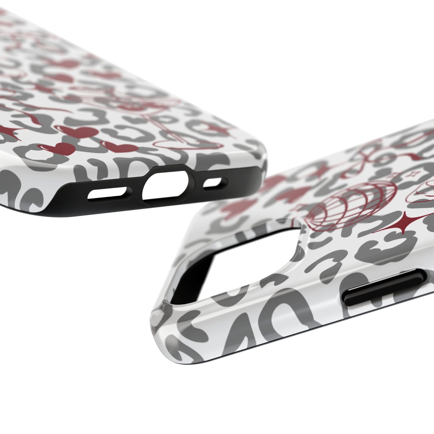Iphone Case Cherry Leopard