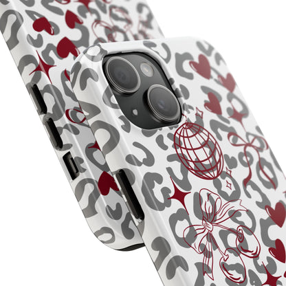 Iphone Case Cherry Leopard