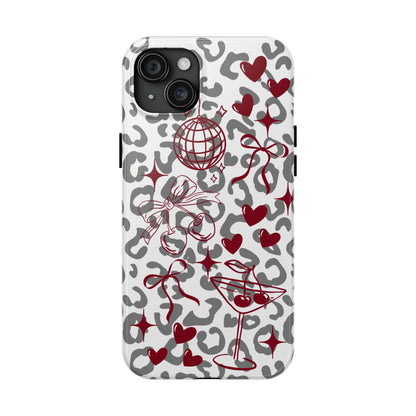 Iphone Case Cherry Leopard