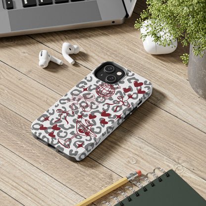 Iphone Case Cherry Leopard