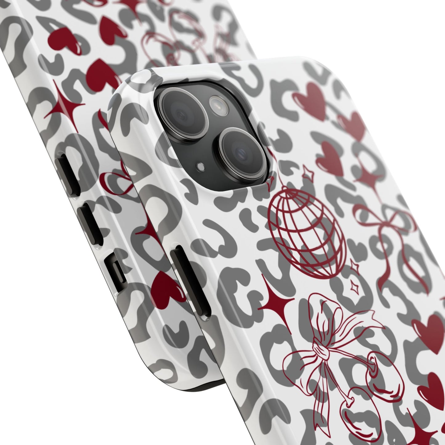 Iphone Case Cherry Leopard
