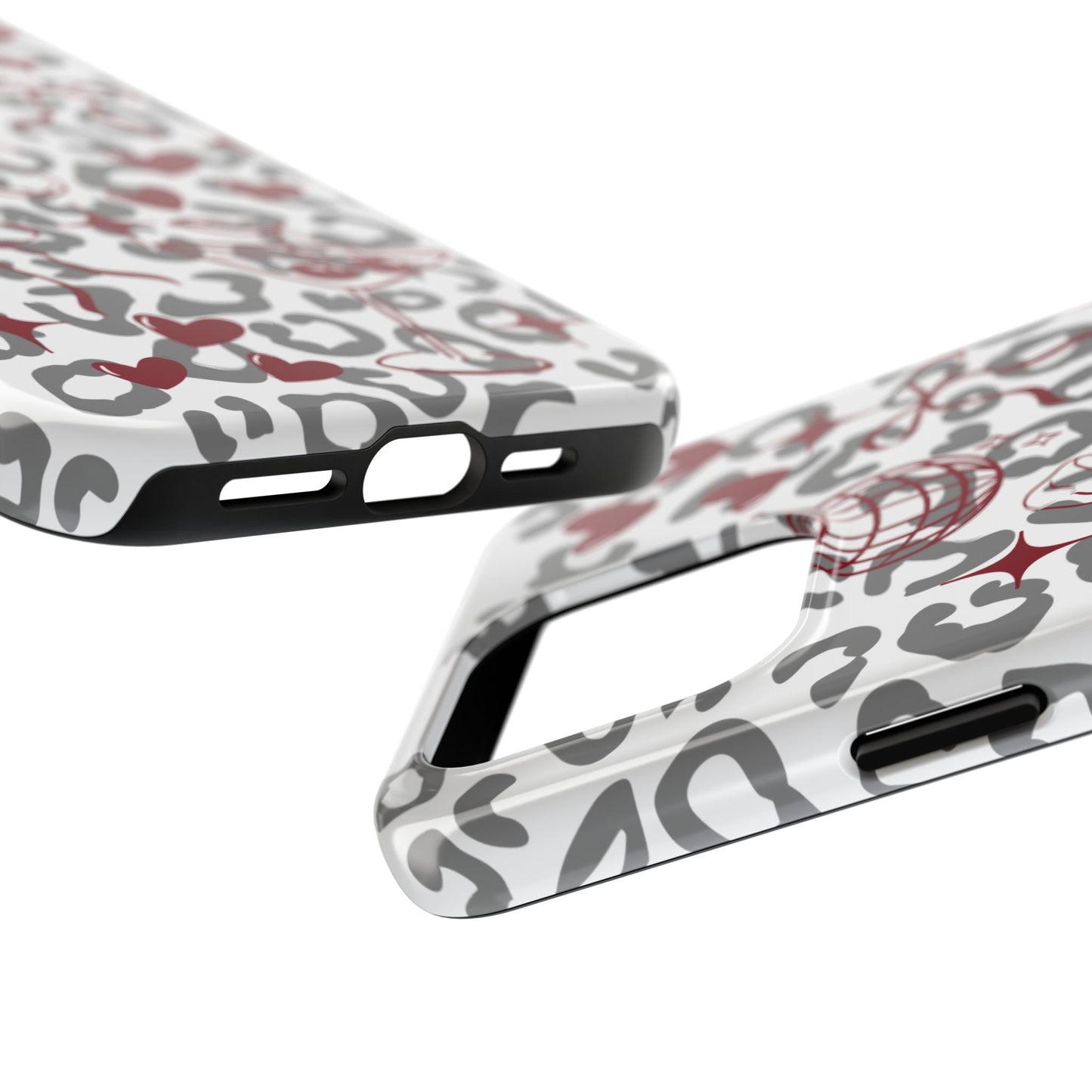 Iphone Case Cherry Leopard