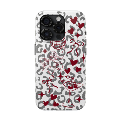Iphone Case Cherry Leopard